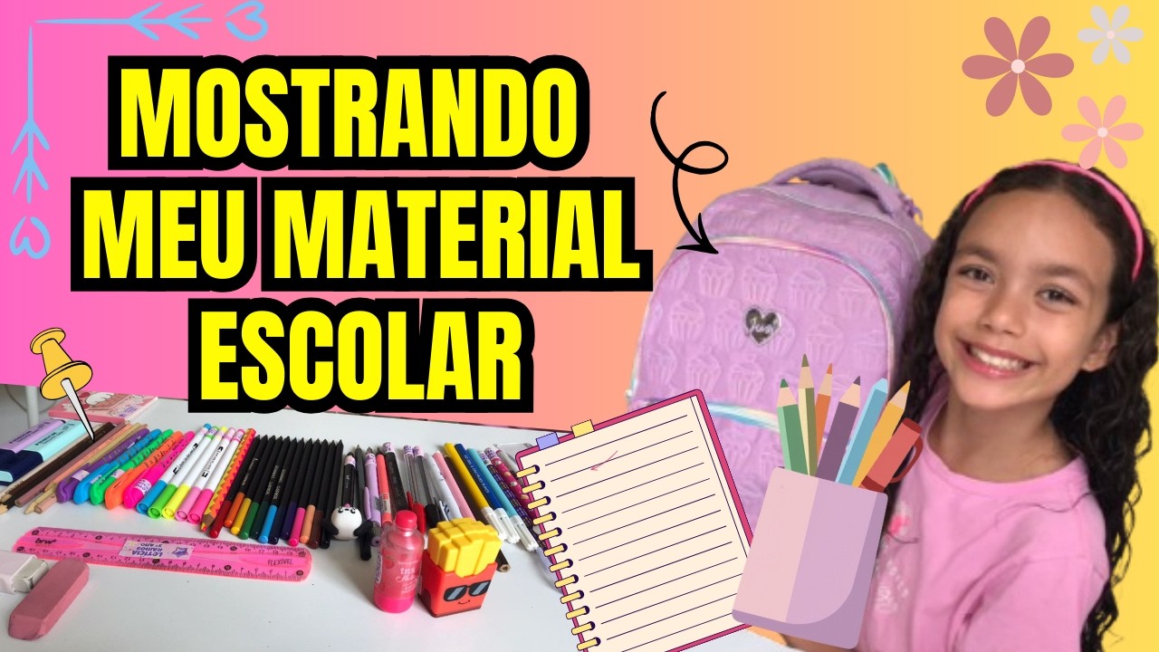 ARRUMANDO E MOSTRANDO MEU MATERIAL ESCOLAR 💜📚