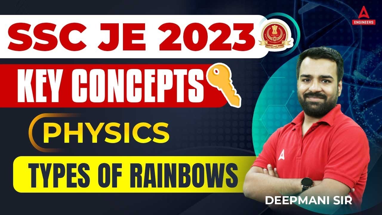 Types of Rainbows | SSC JE Science Classes | SSC JE 2023 Preparation