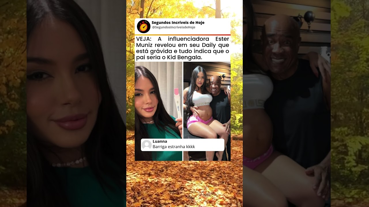 Kid Bengala &eacute; revelado como pai da gravidez da influencer Ester Muniz