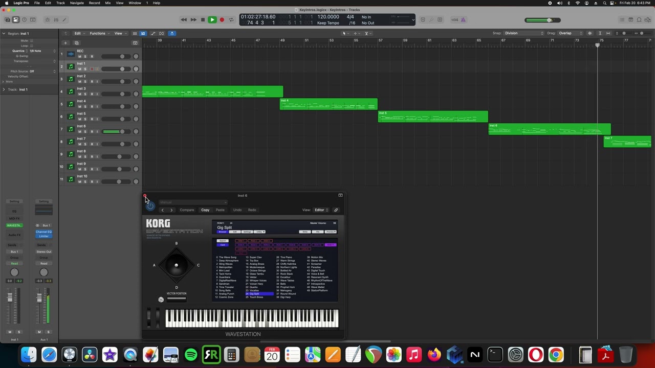 80s Keyboard Intro Vibes - KORG WAVESTATION
