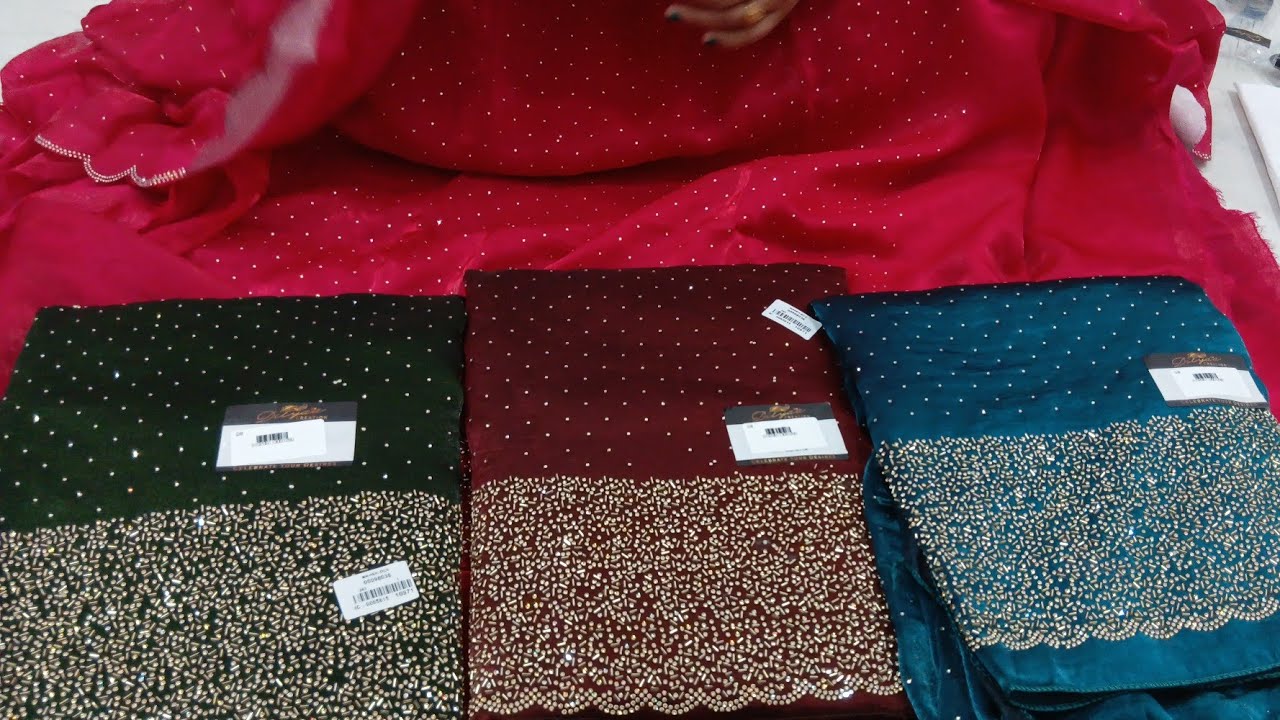 11 Nov. आ गया है fendy जरकन वाले सूटों का full stock🌾ORDER NO 7027954164 