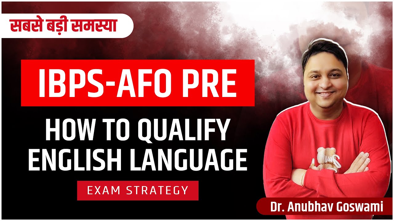 Strategy for English | IBPS-AFO PRE