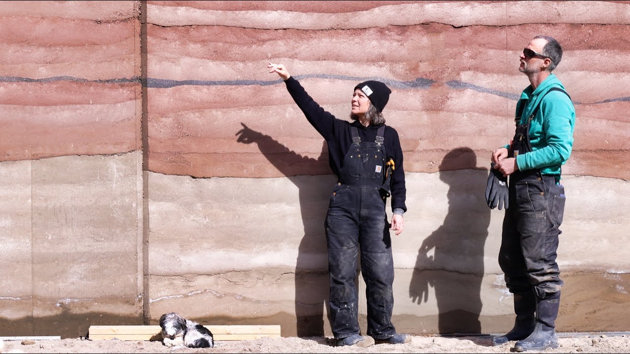 Testing Rammed Earth Thermal Mass for our Geothermal Greenhouse