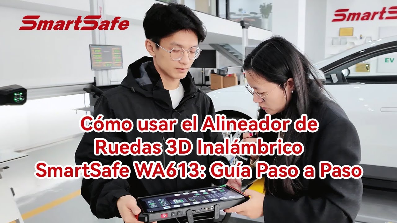 Cómo usar el Alineador de Ruedas 3D Inalámbrico SmartSafe WA613: Guía Paso a Paso