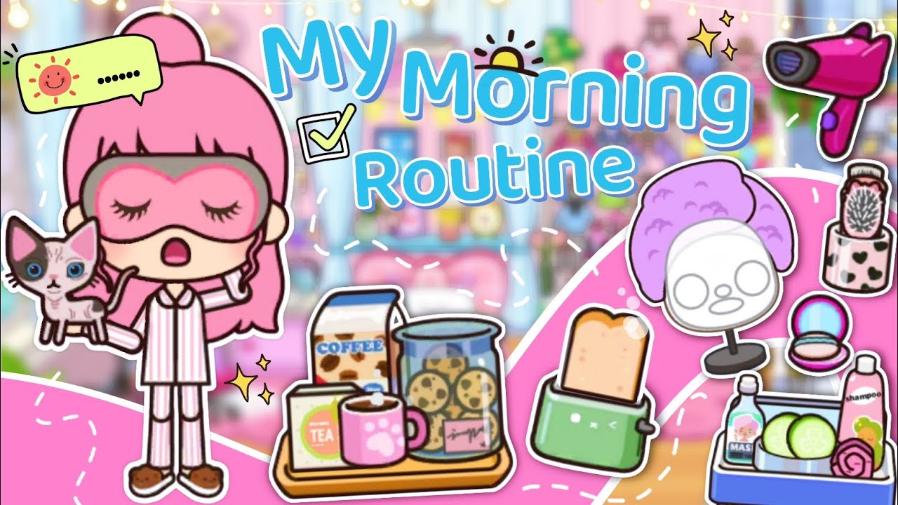 Утренняя рутина в мире Мига: Жизнь в одиночестве ☕🧼| Ролевая игра| Город Мига | Токабока