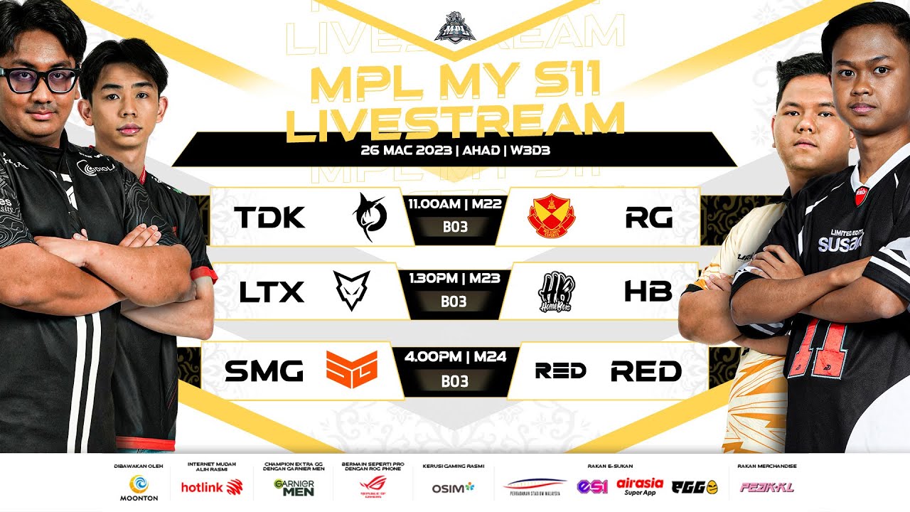 [BM] MPL MY Musim 11 Regular Season Minggu 3 Hari 3