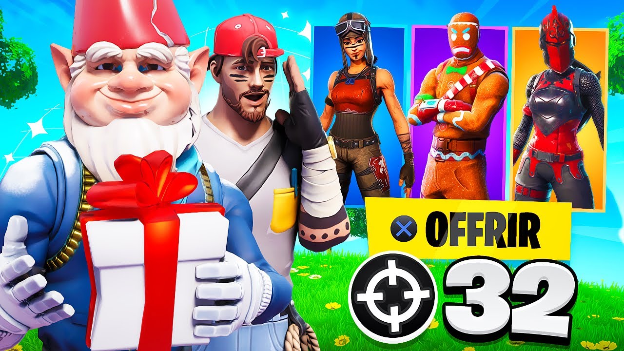À CHAQUE KILL J'OFFRE un CADEAU à JEANFILS sur FORTNITE !