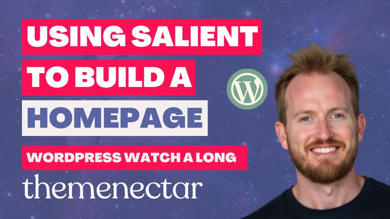Building a Homepage with Salient Theme & WordPress 🚀 | Watchalong