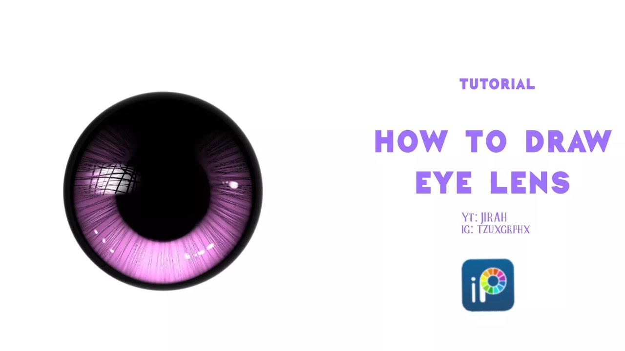 HOW TO DRAW EYE LENS | Ibis Paint X | Tutorial #3
