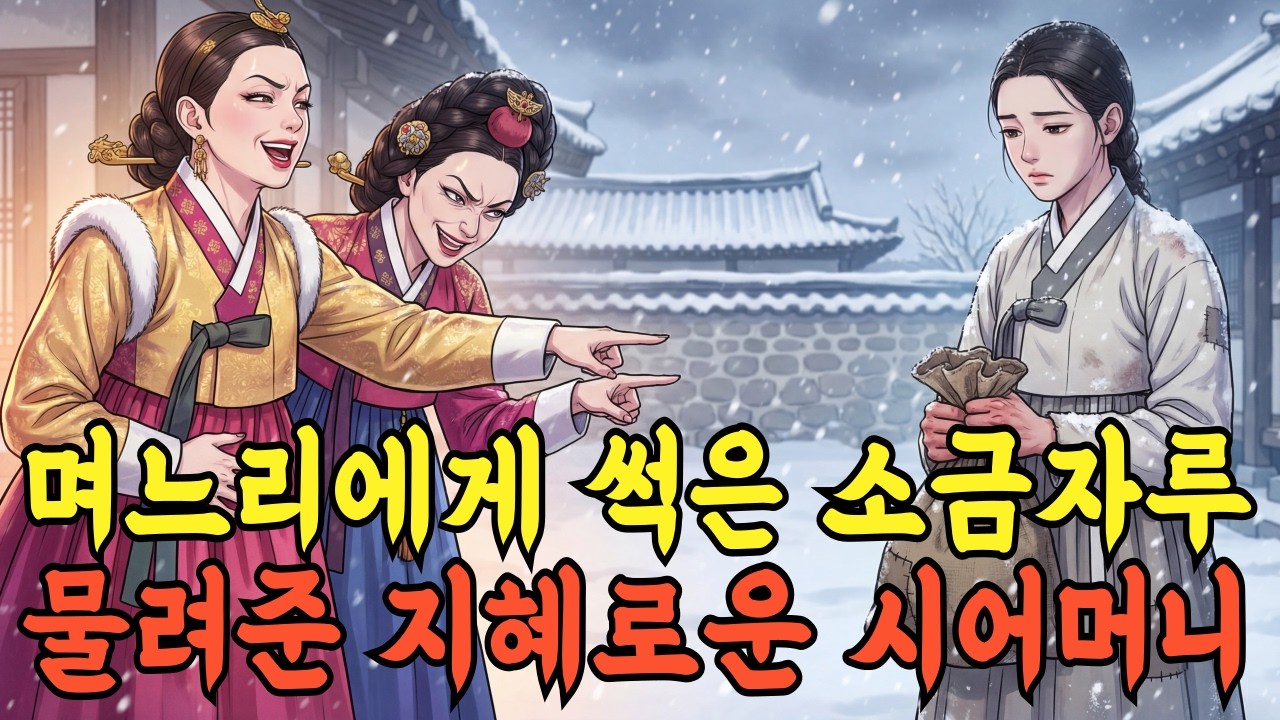 구박받던 며느리에게만 남겨준 낡은 소금 자루, 그 속에 숨겨진 소름 돋는 비밀 l 야담 민담 전설 옛날이야기 오디오북 수면동화