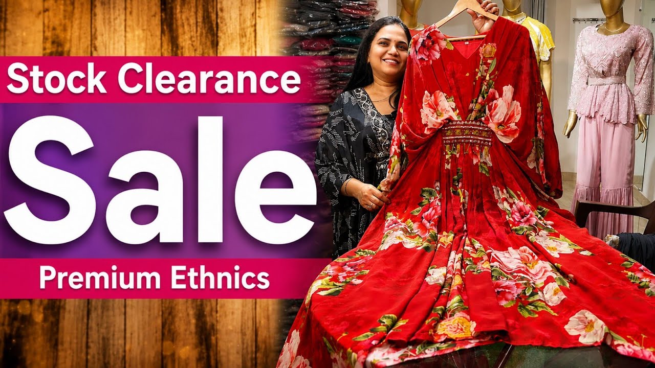 #sale Stock Clearance | Premium Suits in Crepe, Muslin, Cotton, Anarkali, Party Wear, Gown & More! 