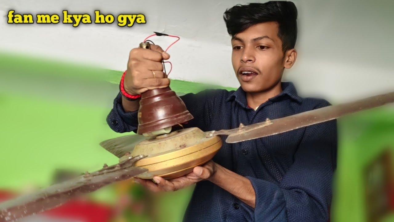 Fan repair apne hath se kiya 🥰