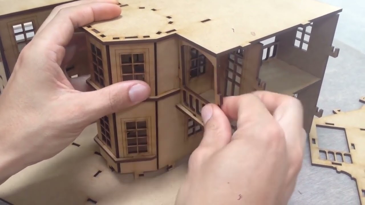 Laser Cut DIY Project - Wooden Doll House
