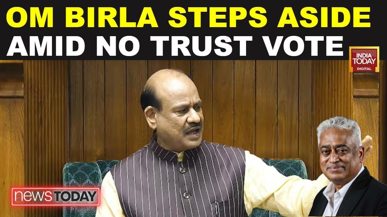 Om Birla Steps Aside As Speaker After Opposition Moves No-Trust Motion in Lok Sabha | Parliament