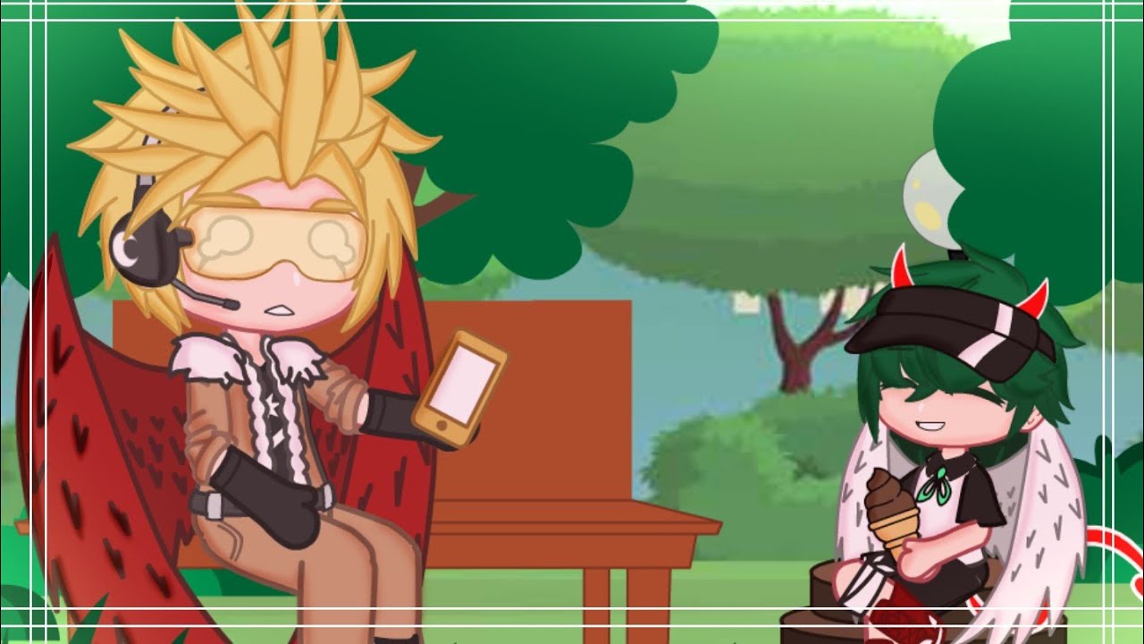 How Deku met Hawks- || Winged Deku AU || Gacha Test || MHA || Gacha Club Skit