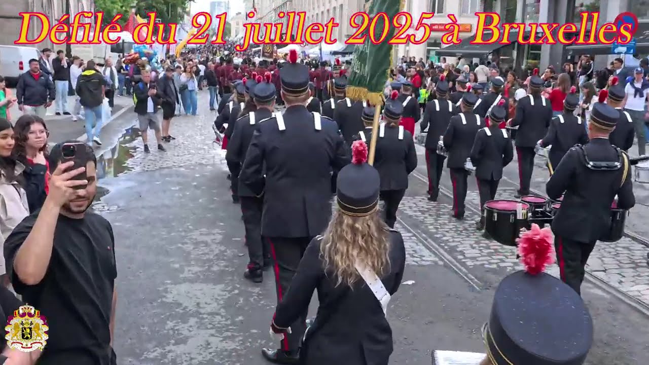 🇧🇪 Honneurs aux Basses. Fanfare de Moulbaix-Ligne à Bruxelles.