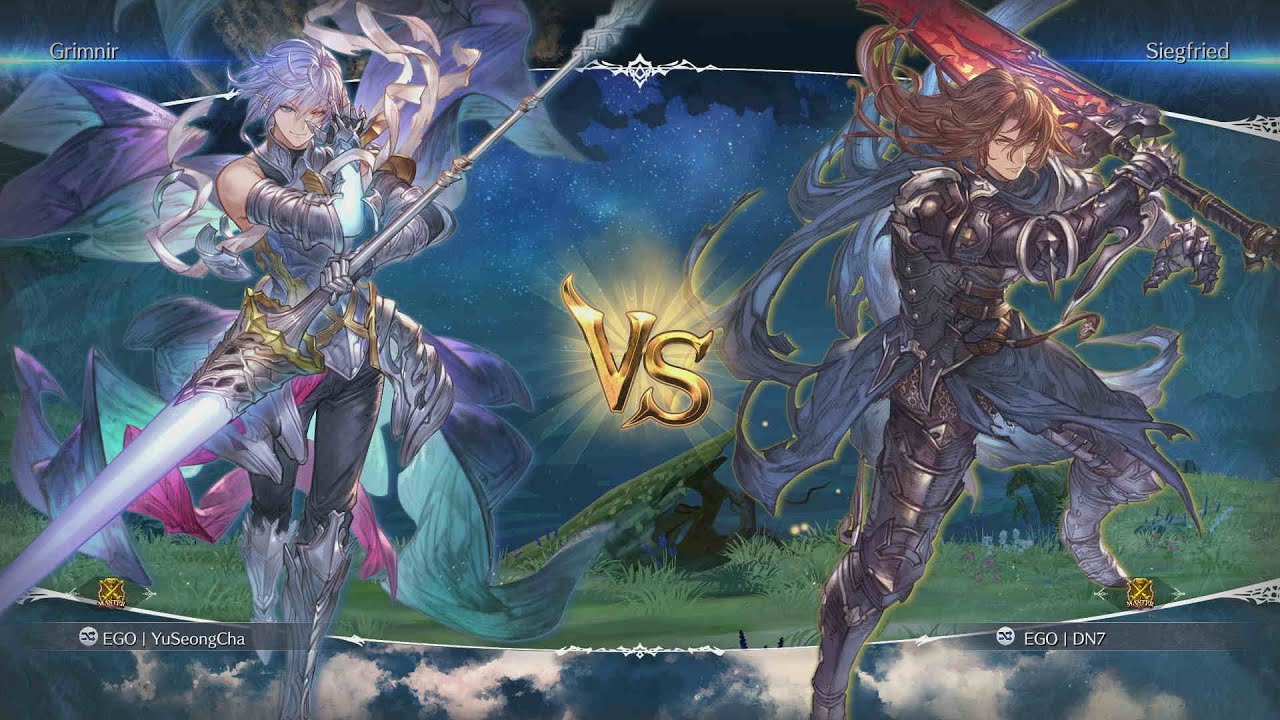 GBVS Rising High Level YuSeong Cha (Grimnir) VS DN7 (Siegfried) [Grandblue Fantasy Versus Rising]