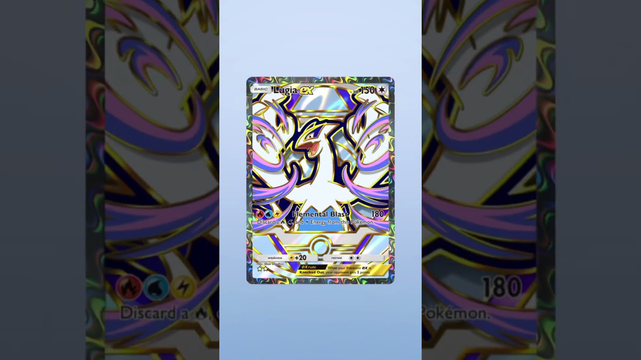Gold Star Lugia Full Art Rainbow 