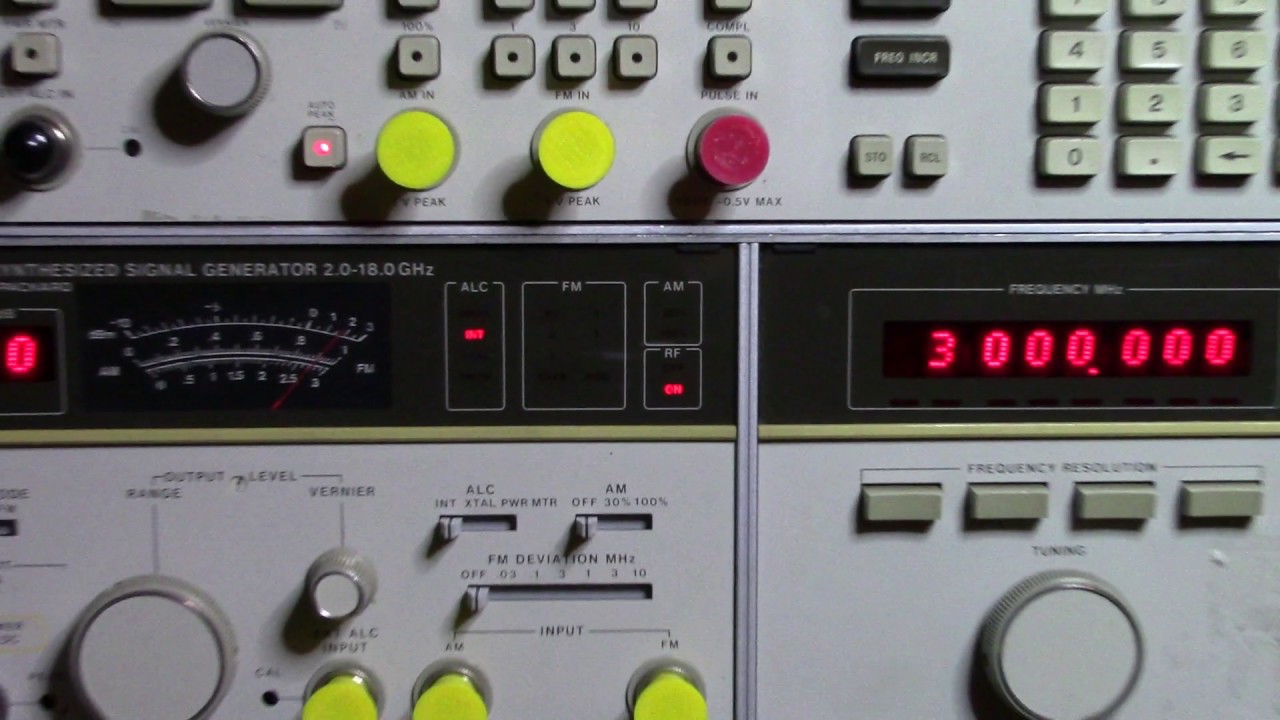 HP 8672A in operation