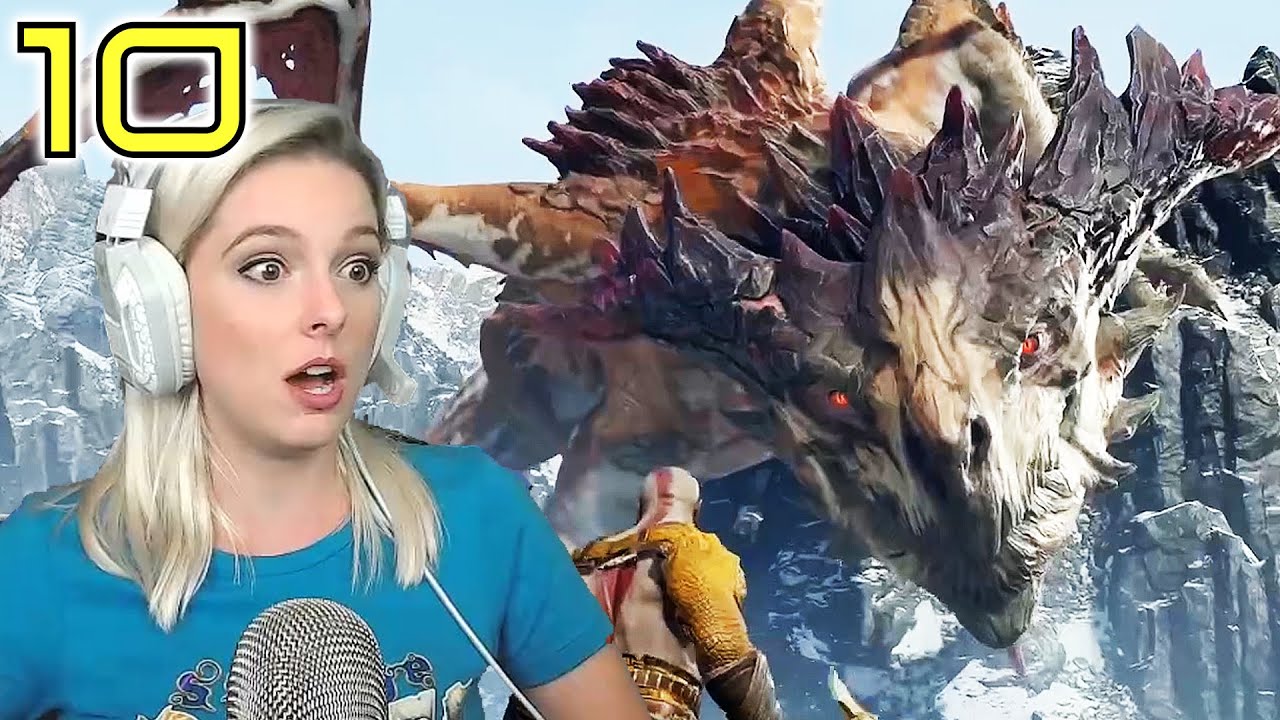 Epic Dragon Fight- God of War Blind Story Playthrough Gameplay Pt 10