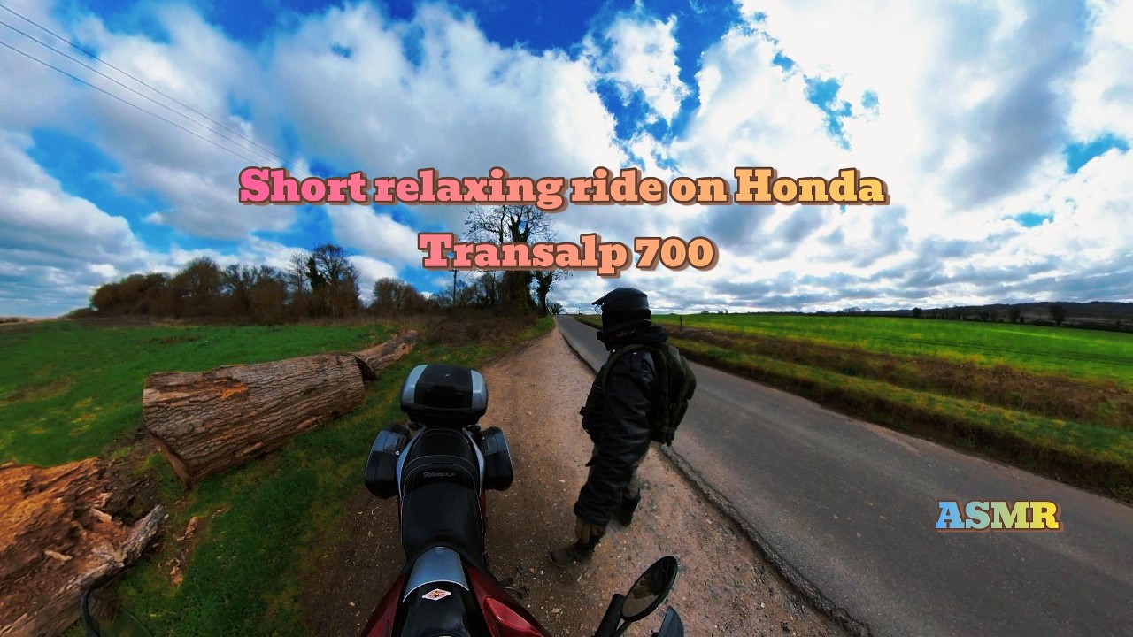 Relaxing ride on Honda Transalp 700\Relaxing touring vibes and scenic UK roads #motorcycle #asmr