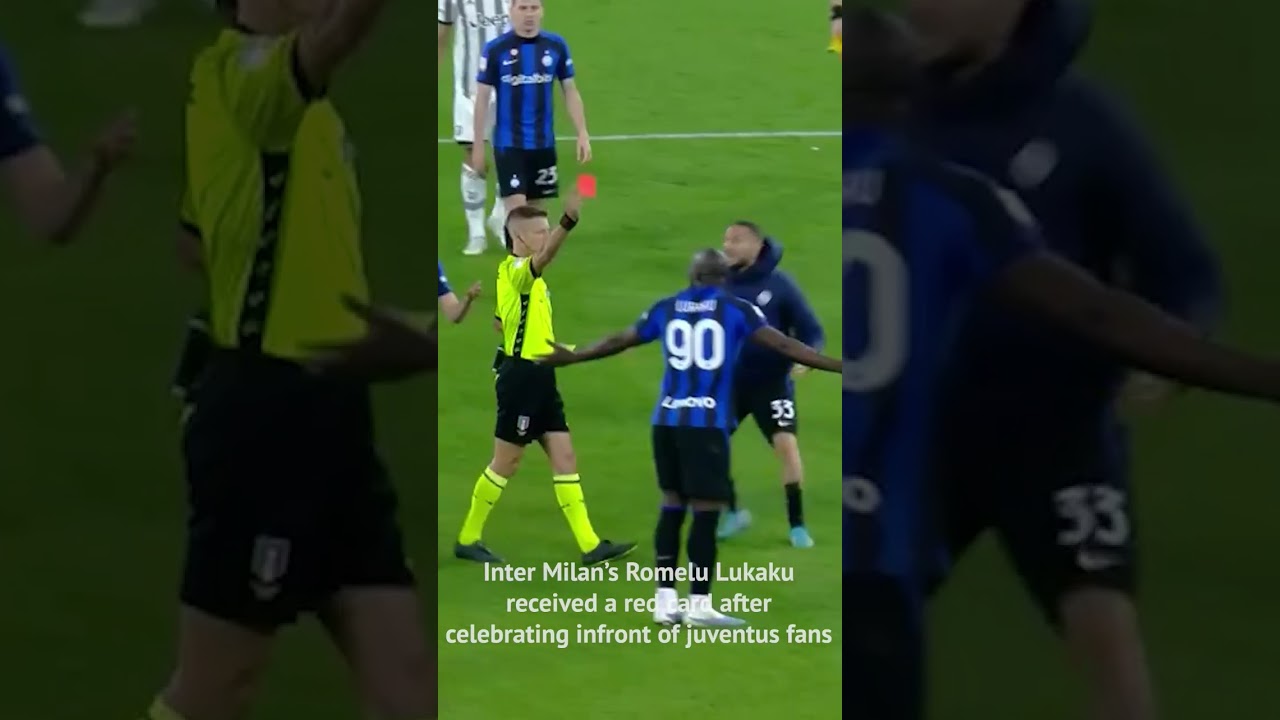 Recieved a red card for celebrating infront of Juventus fans