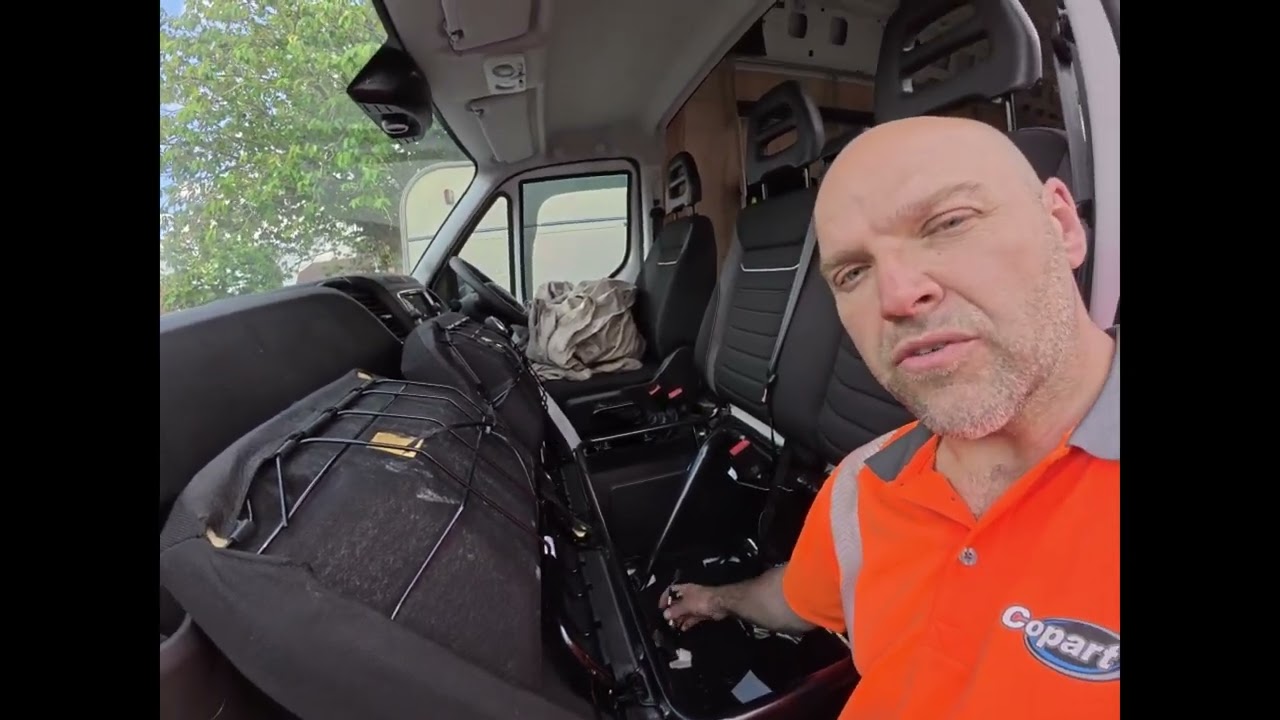 Camper seat conversion twin seats to single. Iveco daily camper race van build