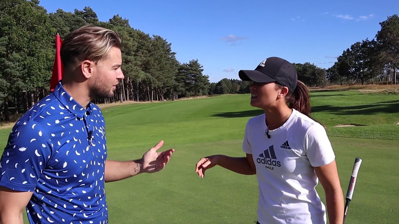 CHRIS & ANNABEL - MOVING BALL!! #golf #golfing #chrishughes #couplegoals #couplesgolf