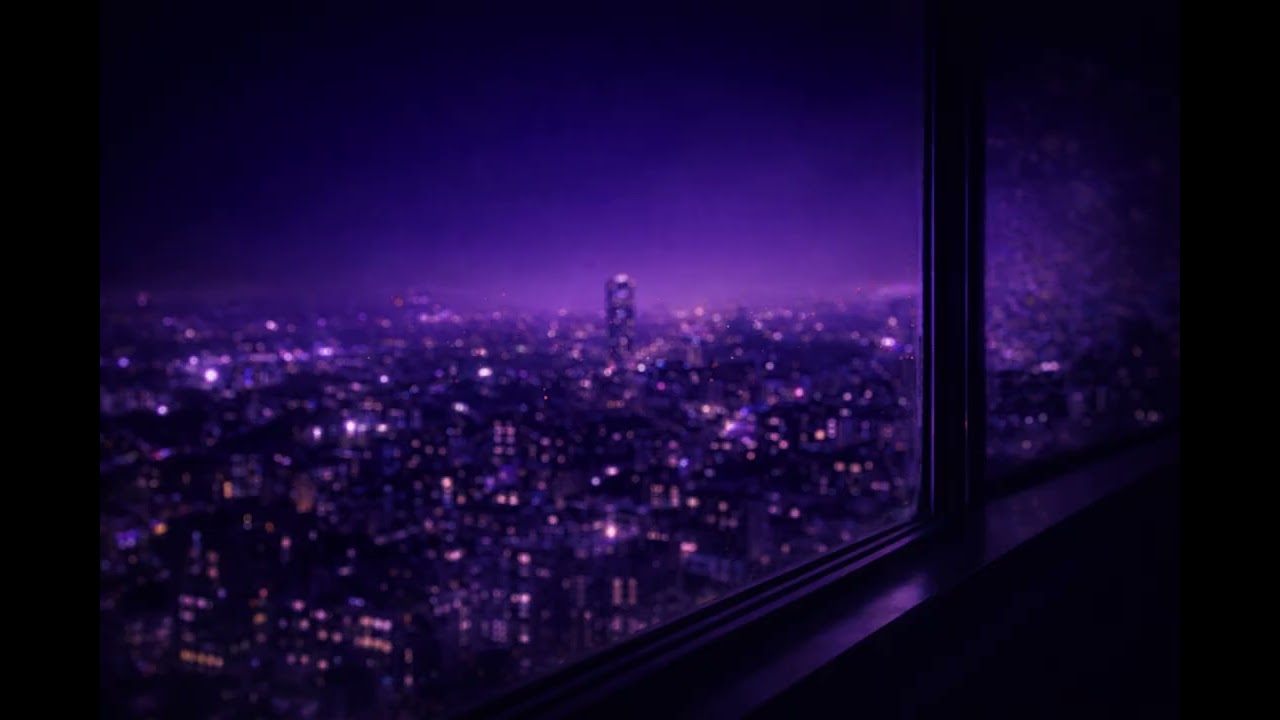 Quiet High-Rise Window Focus – Minimal Electronic Music | 1 Hour