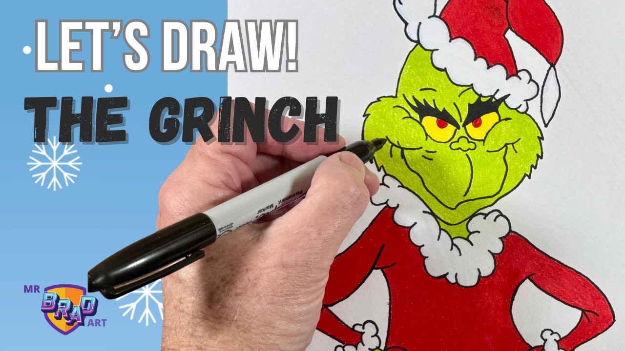 Learn to Draw The Grinch | Art Tutorial