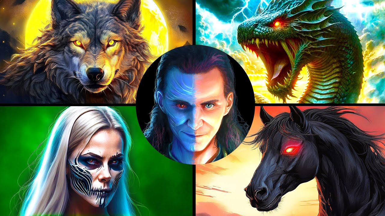 The Messed Up Origins of Loki's Monstrous Children | Norse Mythology Explained