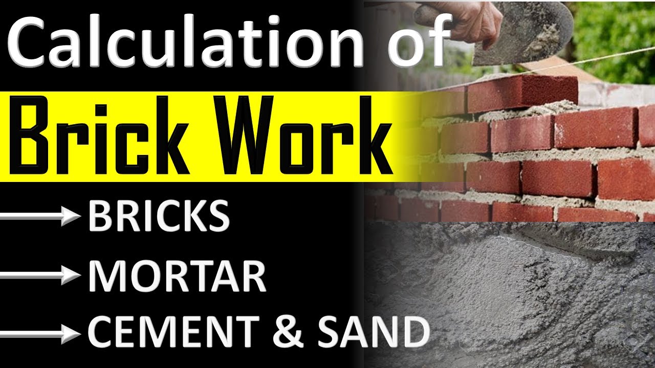 Brick Quantity calculation for house | How to calculate sand & Cement for Brick work By CivilGuruji