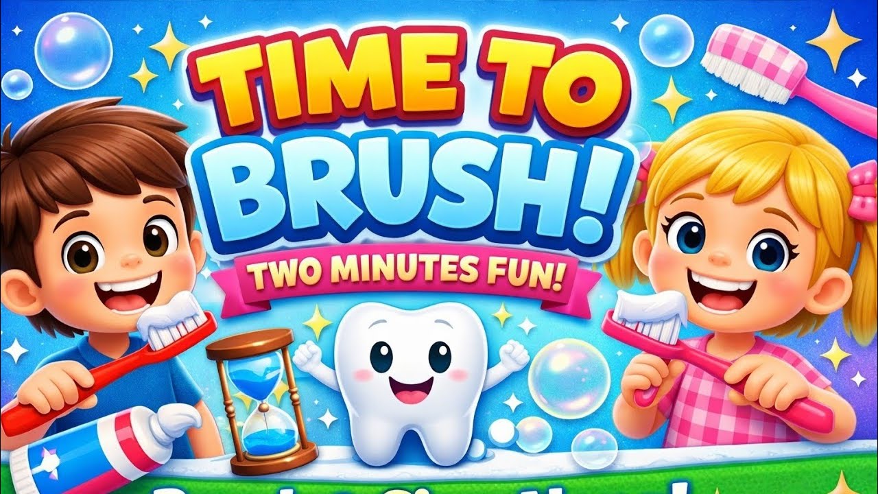 Time to Brush | Kids Teeth Brushing Song | Healthy Habits