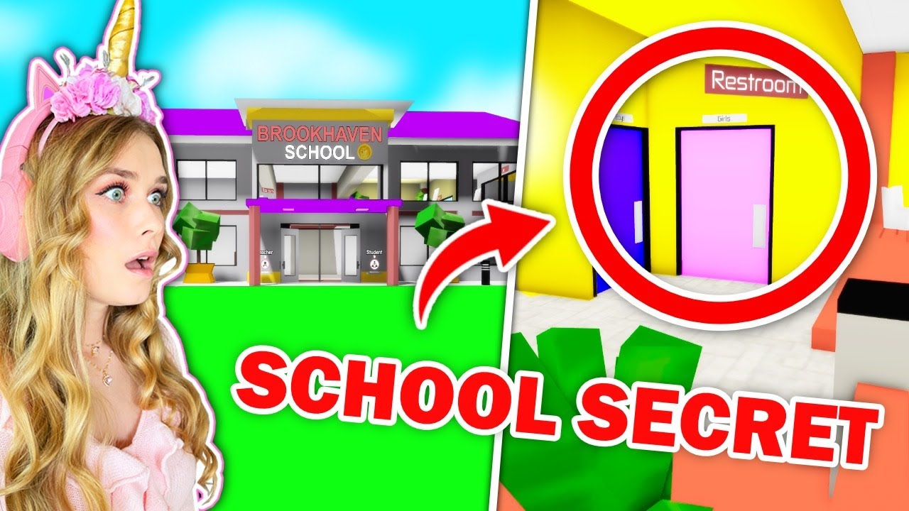SCARY *SECRET* About The GIRLS BATHROOM In BROOKHAVENS SCHOOL! (Roblox)