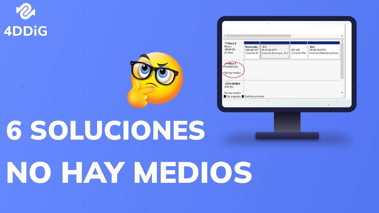 Cómo reparar usb que dice no hay medios | 6 Formas