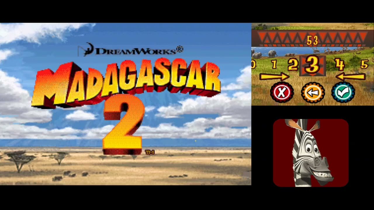 Madagascar 2: El videojuego (DS) Parte 1: Encuentra piezas motor - Tutorial 1 y 2