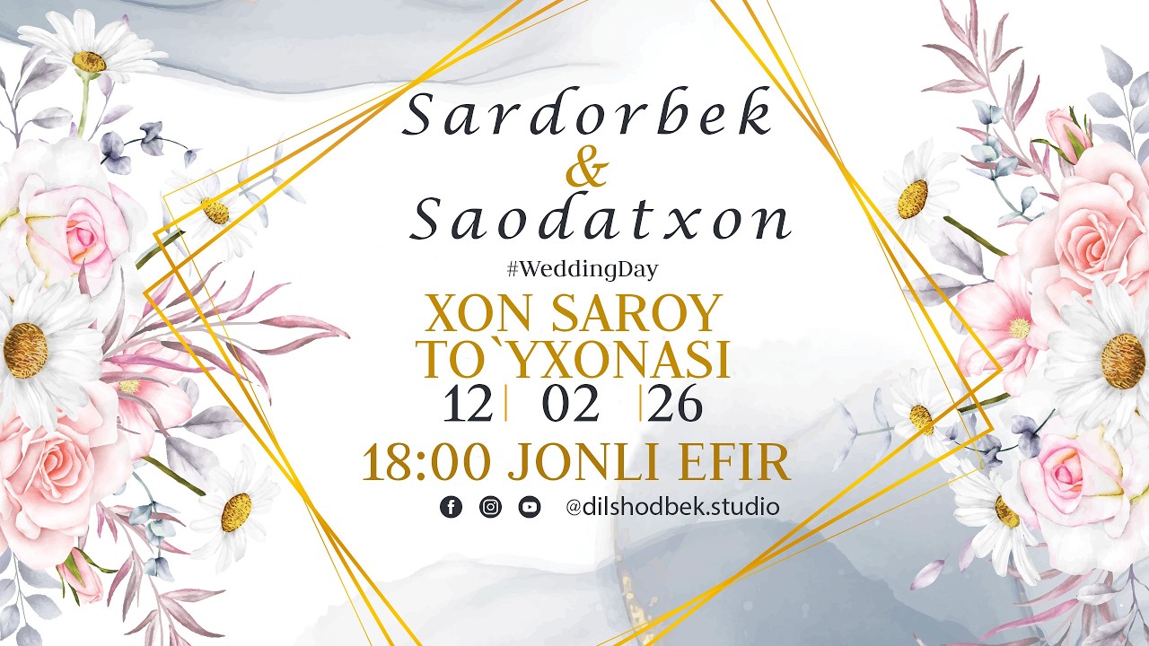 Sardor & Saodat | Nikoh to'y | Xonsaroy to'yxonasi | 12 02 2026