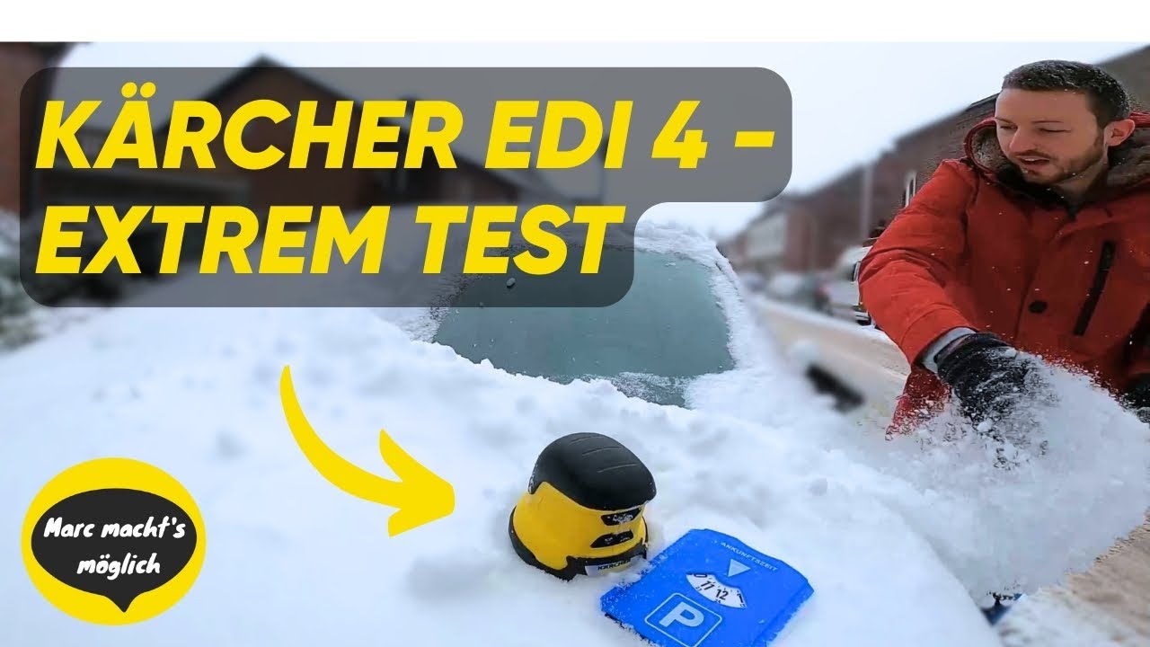 Parkscheiben-Nostalgie vs moderne Technik - Elektrischer Eiskratzer Kärcher EDI 4 Schnne & Eis Test