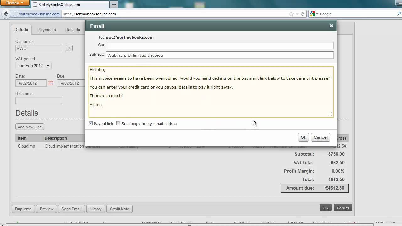SortMyBooks Online Accounting and Paypal Invoicing