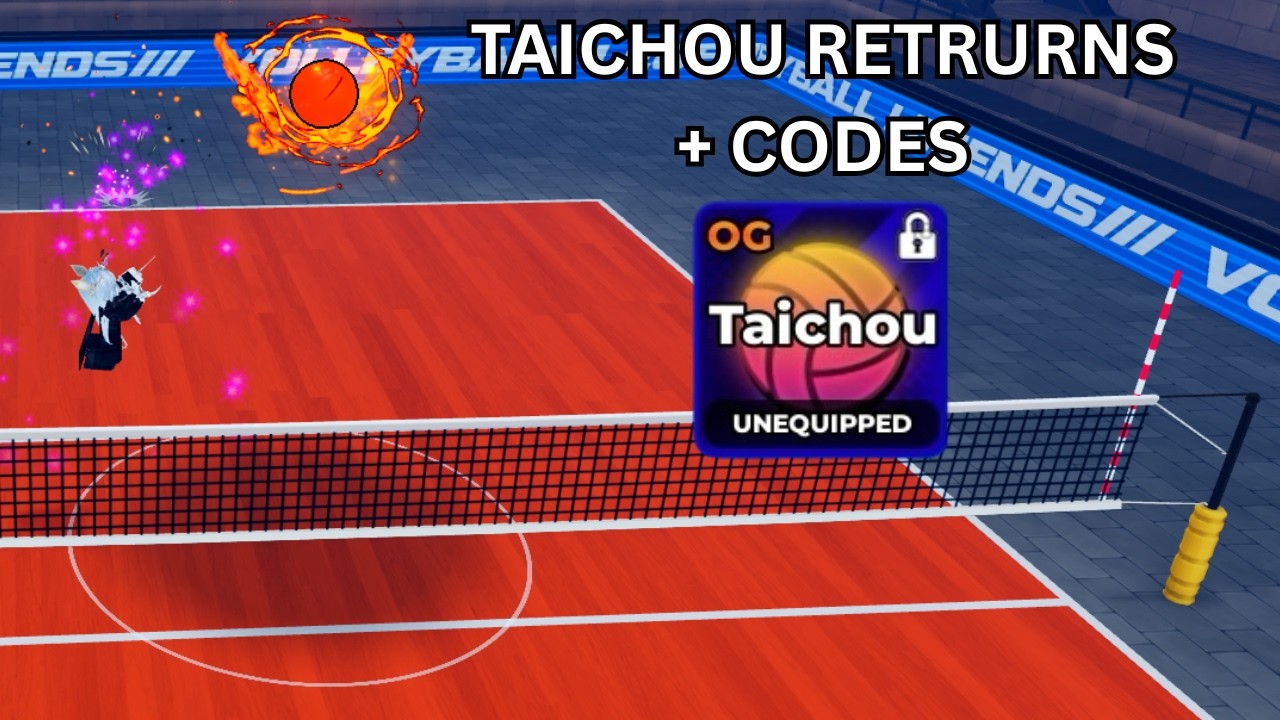 TAICHOU RETURNS + CODES in Volleyball Legends
