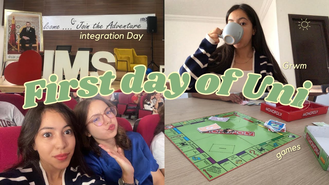 First Day Of Uni Vlog🏫 ( Grwm💁🏻‍♀️, Morning Routine☀️, Integration day🫧, Games 🎲…)