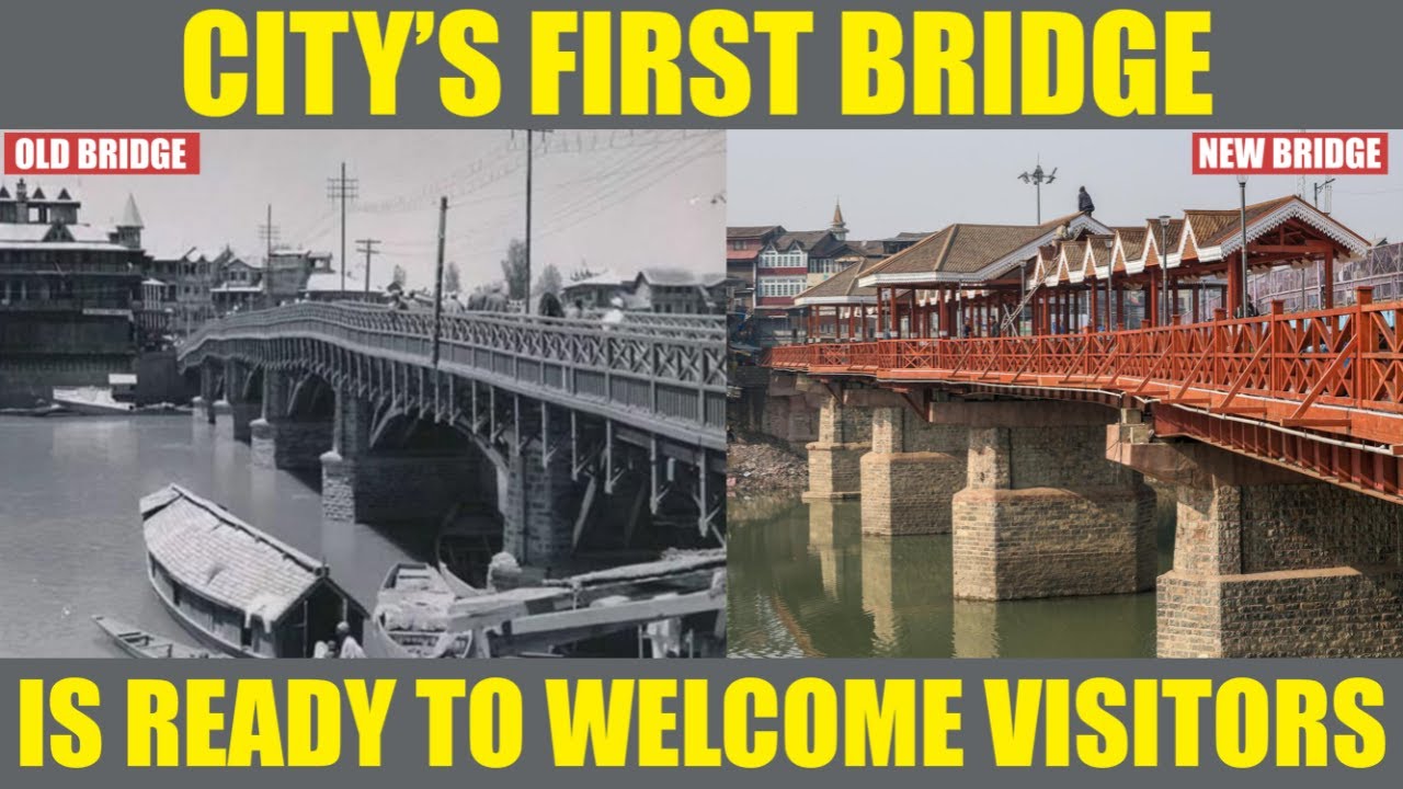Renovated Srinagar’s Iconic Amira Kadal Bridge Ready To Welcome Pedestrians