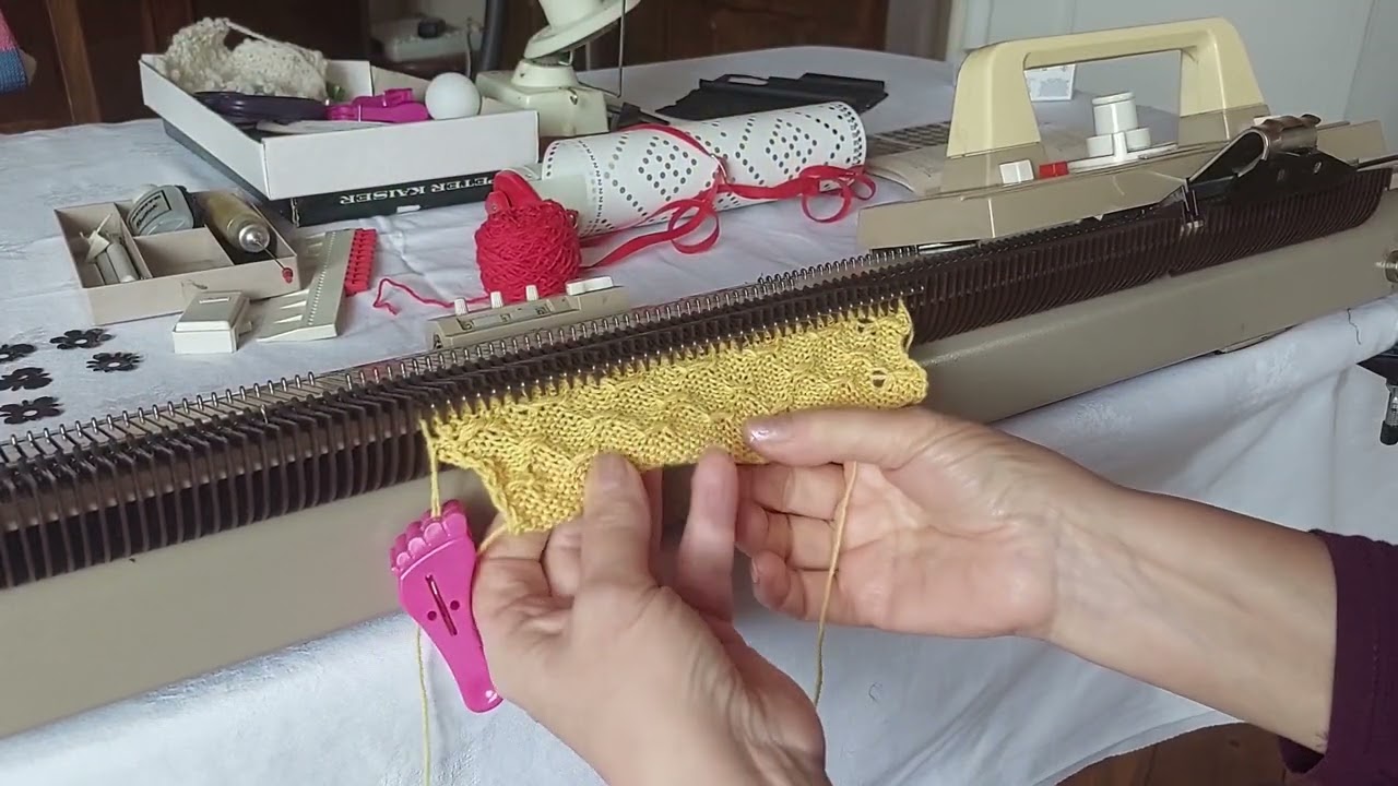 Die Knittax Automatik, Fangmuster mit  Musterplatinen
