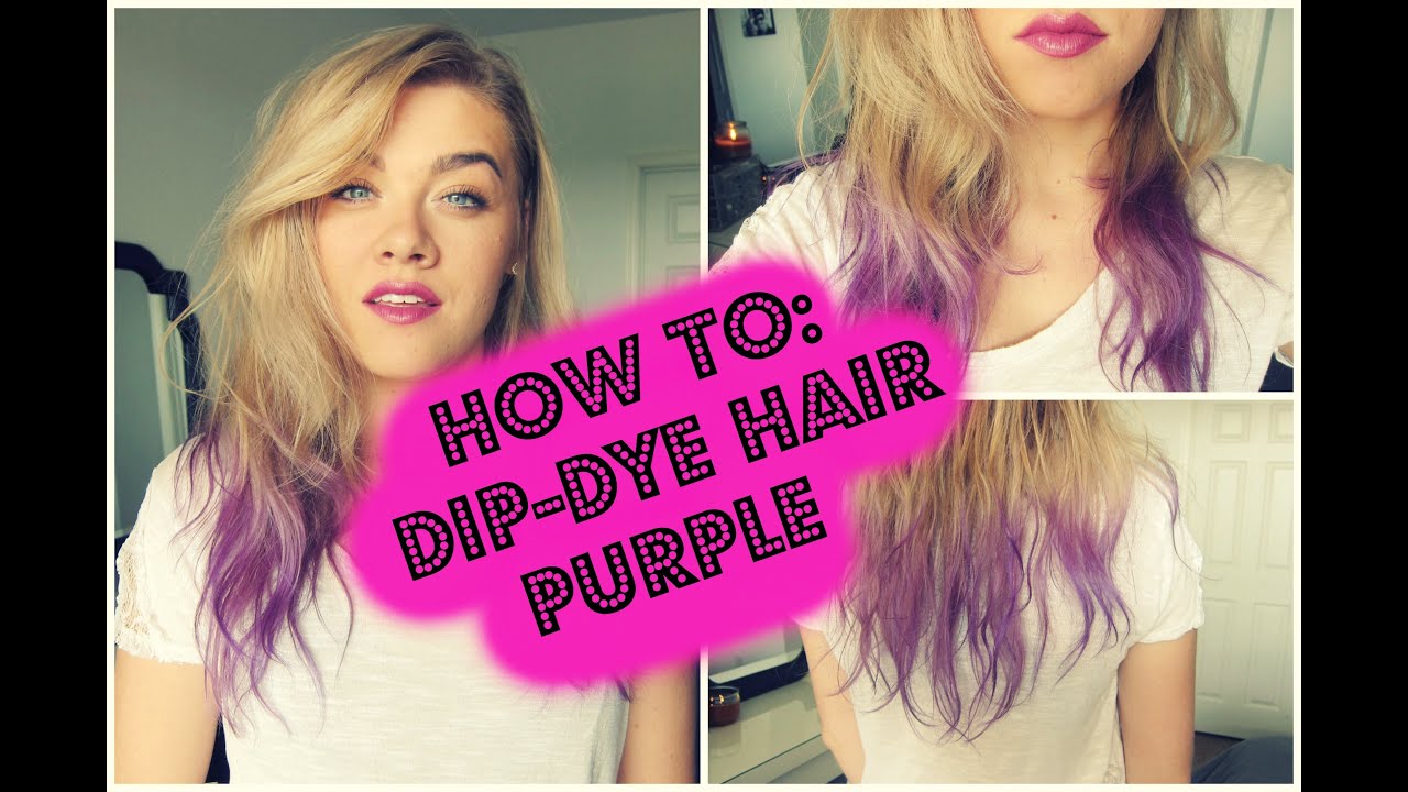 HOW TO: DIP-DYE HAIR PURPLE | MELISSA MIXES