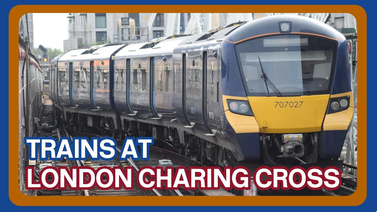 Trains at London Charing Cross railway station (29/08/2023)