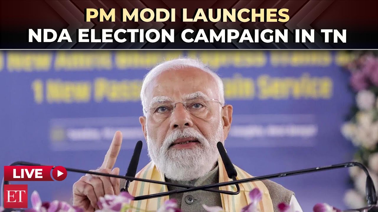 PM Modi kicks off NDA's election campaign in Tamil Nadu with Chengalpattu rally