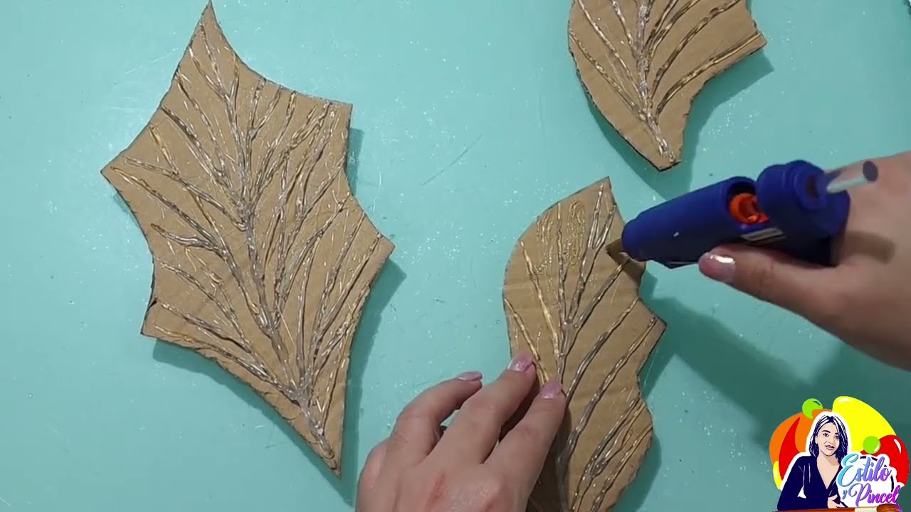 Pétalos y Hojas Navideñas con PAPEL de Cocina 💥💥💥