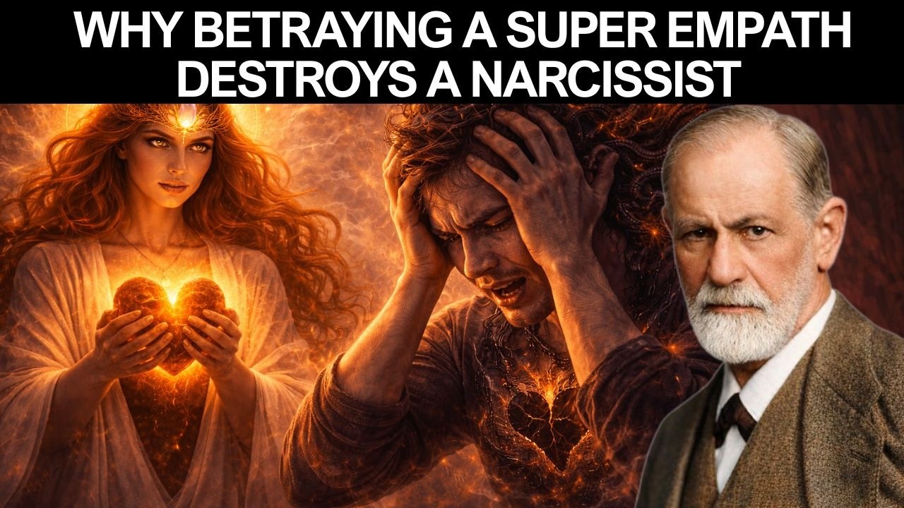 Why the Narcissist Can't Recover After Betraying a Super Empath| Sigmund Freud