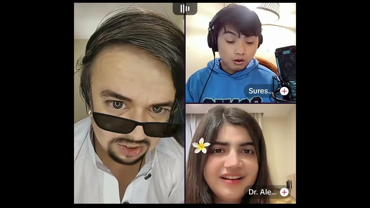 Waseem very funny tik tok live with dr aliya suresh