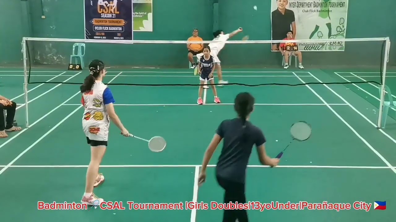 Badminton 🏸 Tournament |Girls Doubles✨ 13U |Game 2|Parañaque City 🇵🇭